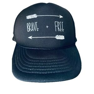 BRAVE & FREE Foam Snapback Trucker Hat Boho Arrows Hat Gorpcore Outdoor‎ Camping